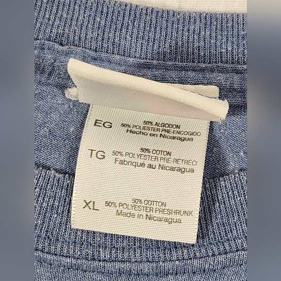 MAJESTIC MLB TEXAS RANGERS EST 1972 ADULT T-SHIRT SIZE XL BLUE COTTON POLYESTER - Picture 12 of 12